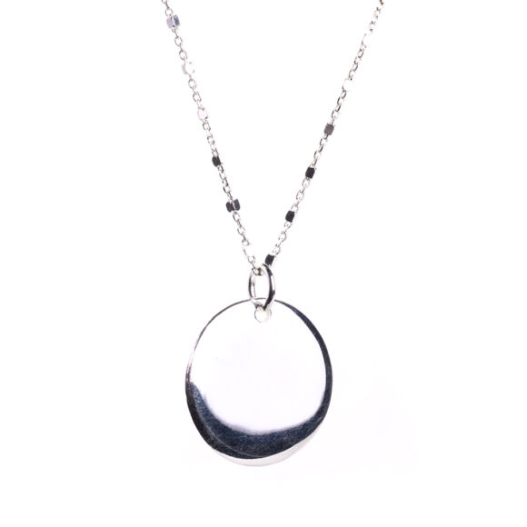 Collier ou sautoir en Argent 925 avec médaille bombée-Amedaillo – Image 3