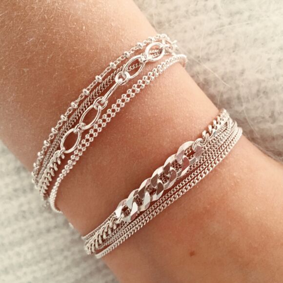 Bracelet rock en maille Argent 925-Gorette – Image 3