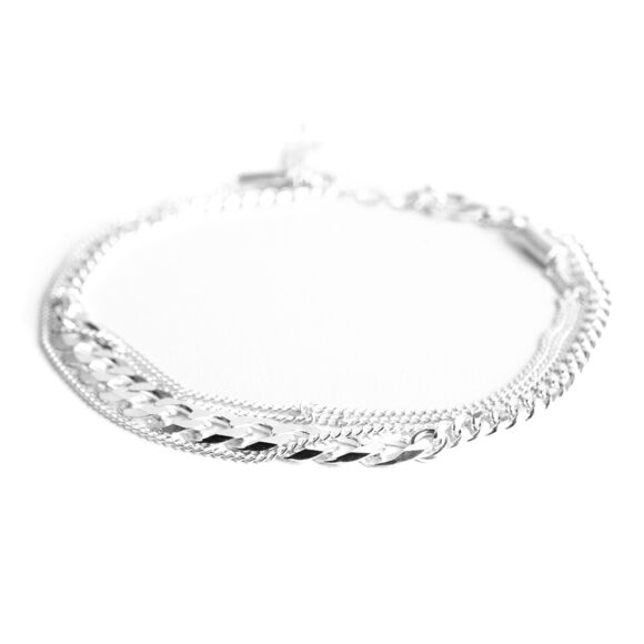 Bracelet rock en maille Argent 925-Gorette – Image 5