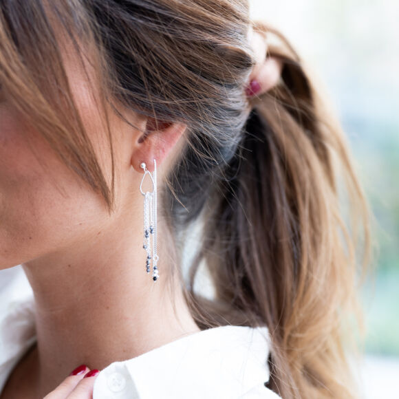 Fil d'oreilles en Argent 925 - Clémence – Image 2