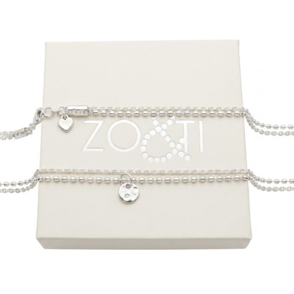 Bracelet triple tour en Argent 925 ou collier -Zoé