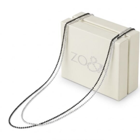 Collier double chaînes en Argent 925 - Estelle