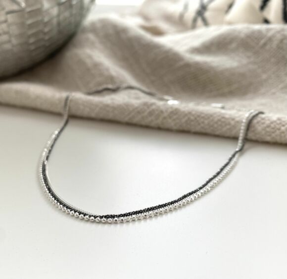 collier trois chaînes en Argent 925