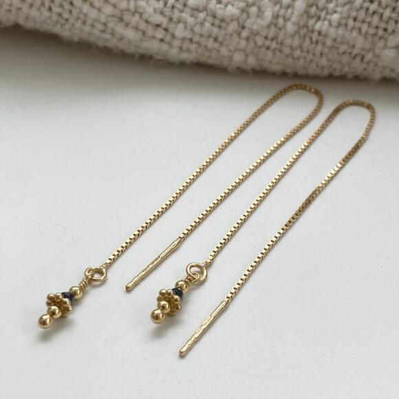 Fil d'oreilles en Argent doré - Clémentine – Image 3