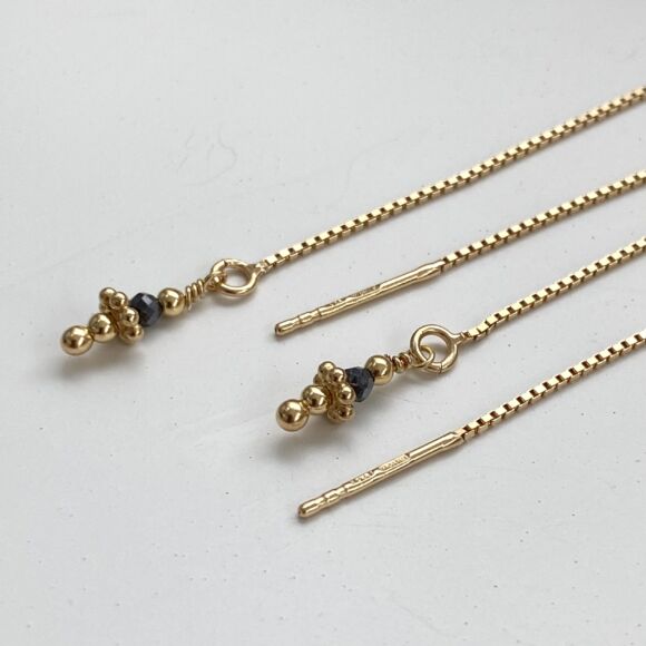 Fil d'oreilles en Argent doré - Clémentine – Image 4