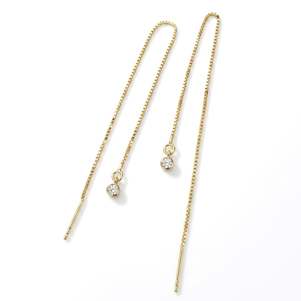 Fil d'oreilles en Argent 925 et Argent doré - Suzanne – Image 4