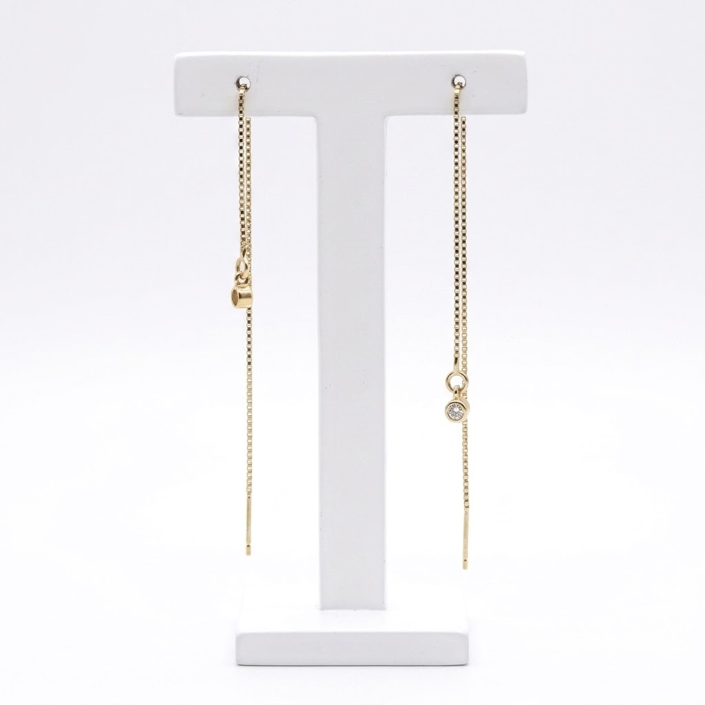 Fil d'oreilles en Argent 925 et Argent doré - Suzanne