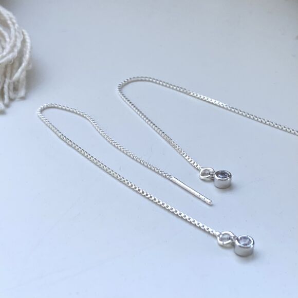 Fil d'oreilles en Argent 925 et Argent doré - Suzanne – Image 3
