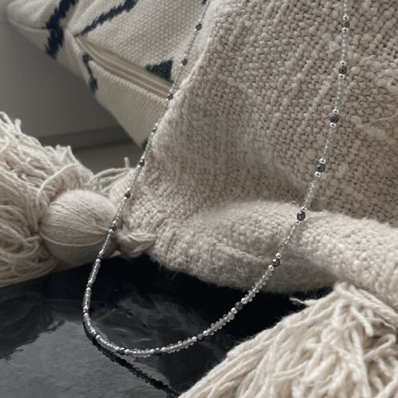 Collier court en labradorite et Argent 925-Naia – Image 5