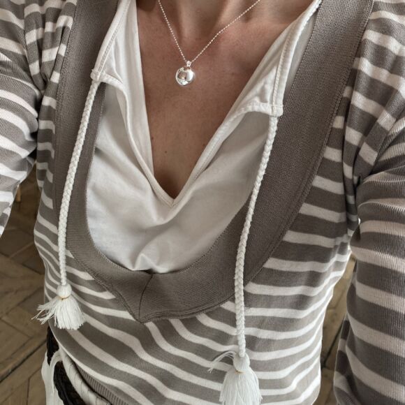 Collier en Argent 925 avec pendentif boule XXL-Magicball – Image 3