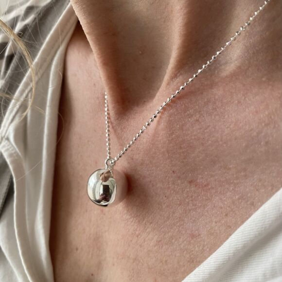 Collier en Argent 925 avec pendentif boule XXL-Magicball – Image 5