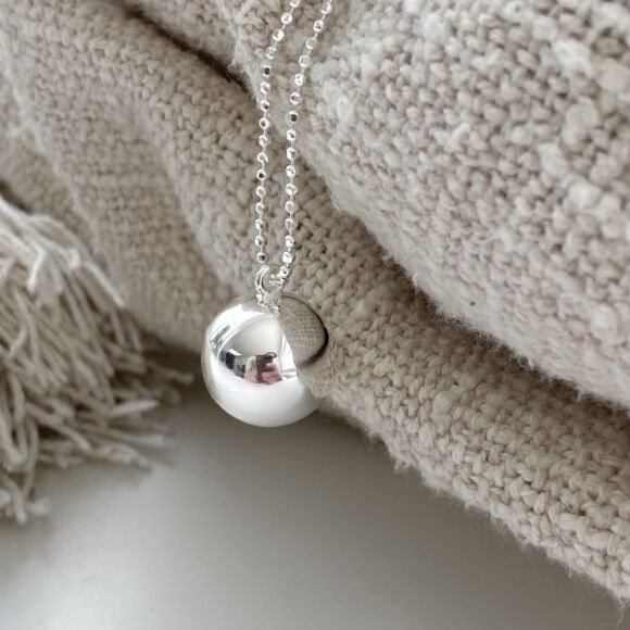 Collier en Argent 925 avec pendentif boule XXL-Magicball