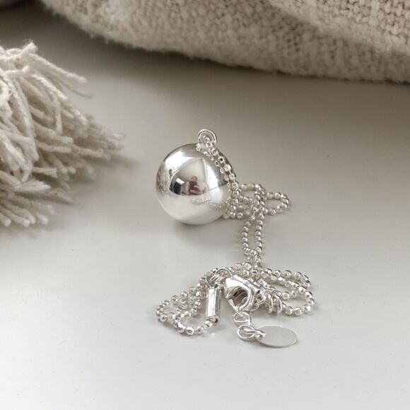 Collier en Argent 925 avec pendentif boule XXL-Magicball – Image 4