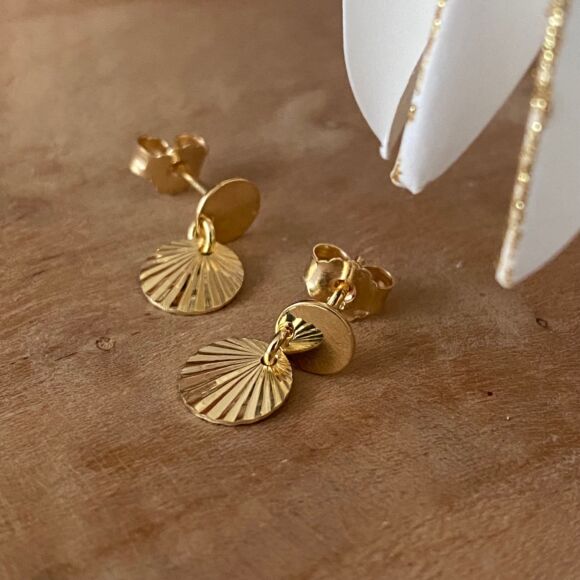 Boucles d'oreilles en Argent doré - Nova