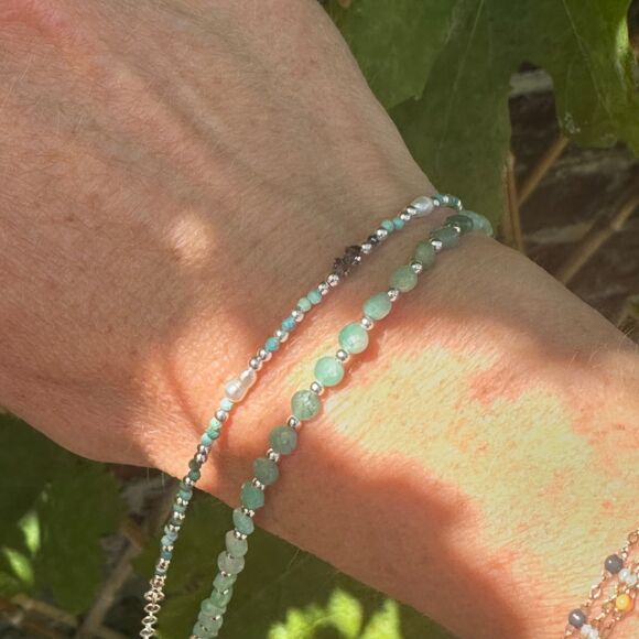 Bracelet turquoise et Argent-Louane – Image 3