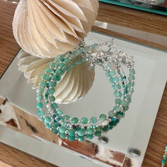 Bracelet en Emeraude et Argent 925 - Eden