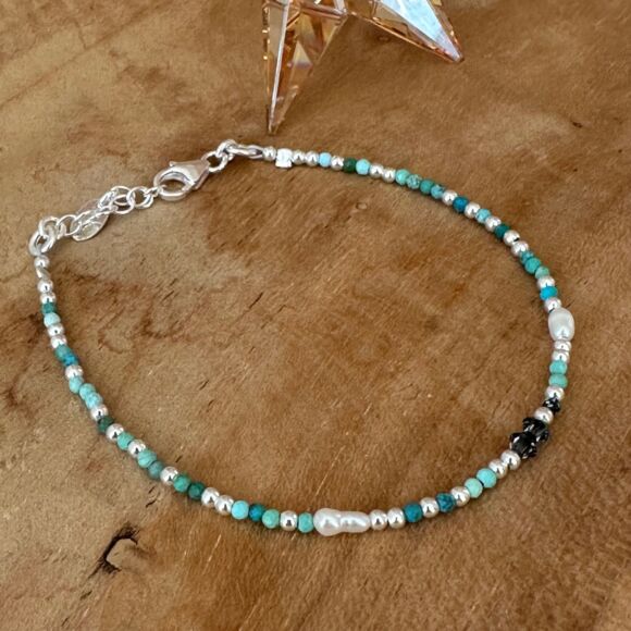 Bracelet turquoise et Argent-Louane – Image 5