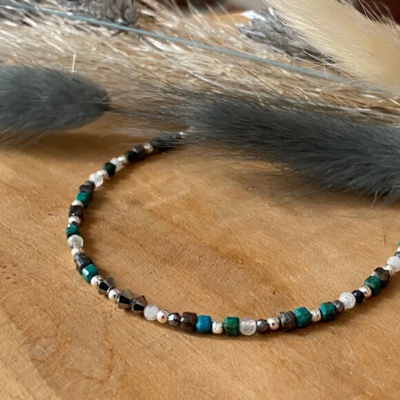 Bracelet turquoise et Argent-Louane – Image 3