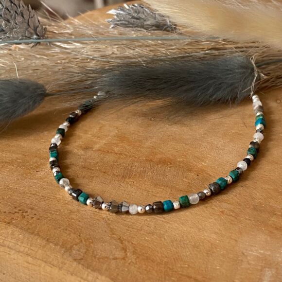 Bracelet turquoise et Argent-Louane – Image 2