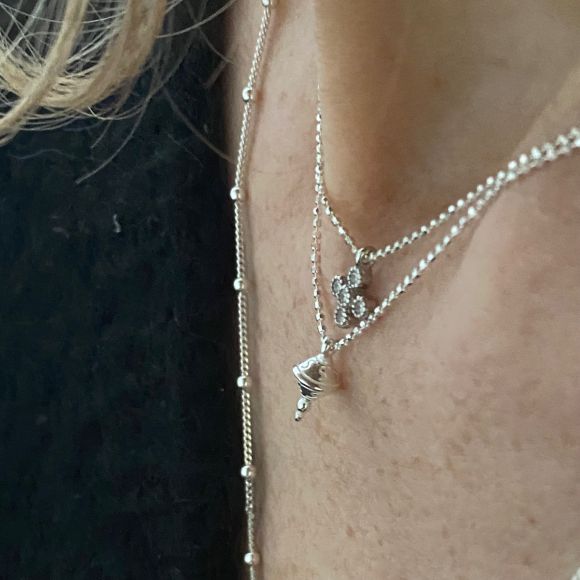 Collier ras du cou en Argent 925 avec croix pavée zircon-Ava – Image 6
