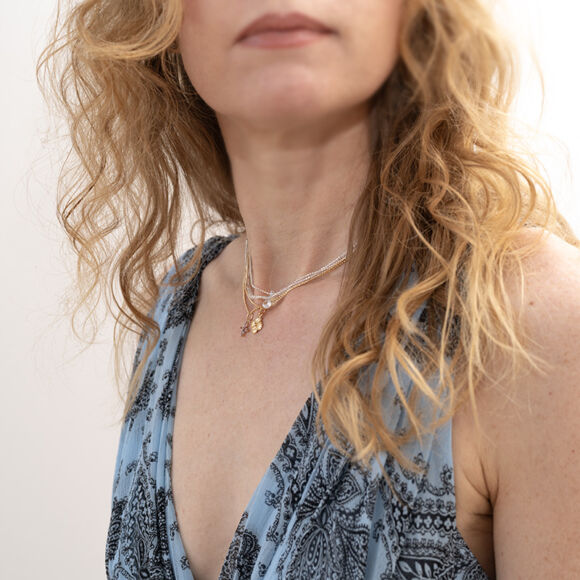 Collier court en Argent doré et plaqué-or-Joy – Image 5