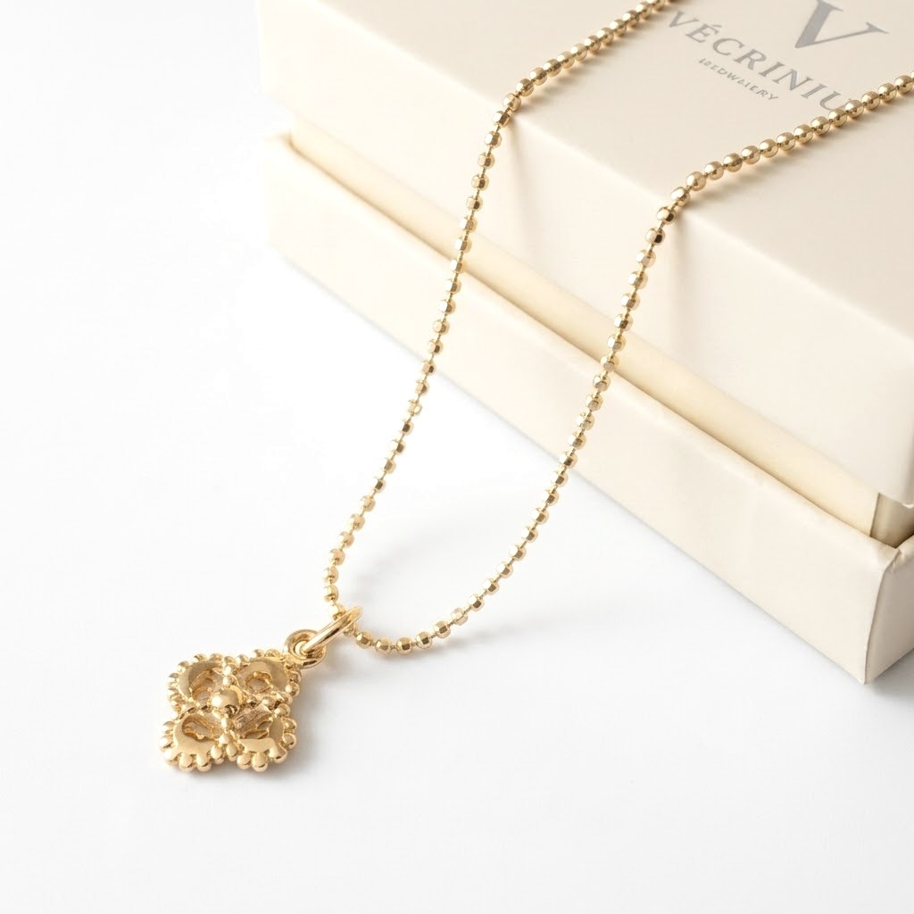 Collier court en Argent doré et plaqué-or-Joy