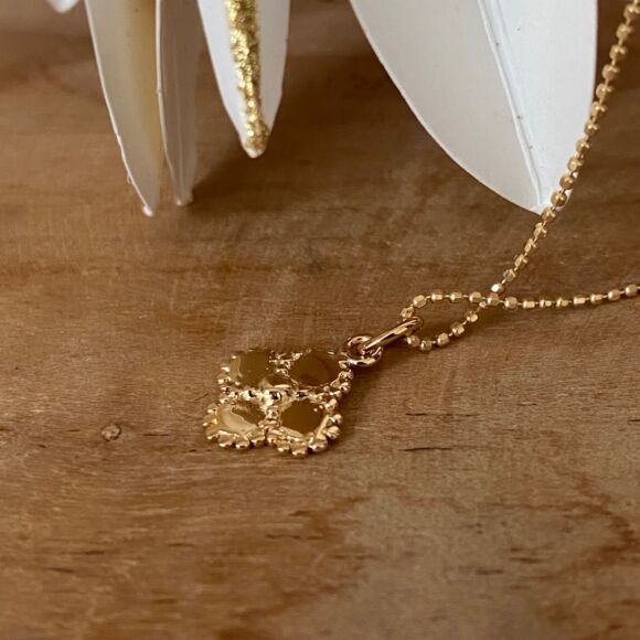 Collier court en Argent doré et plaqué-or-Joy – Image 2
