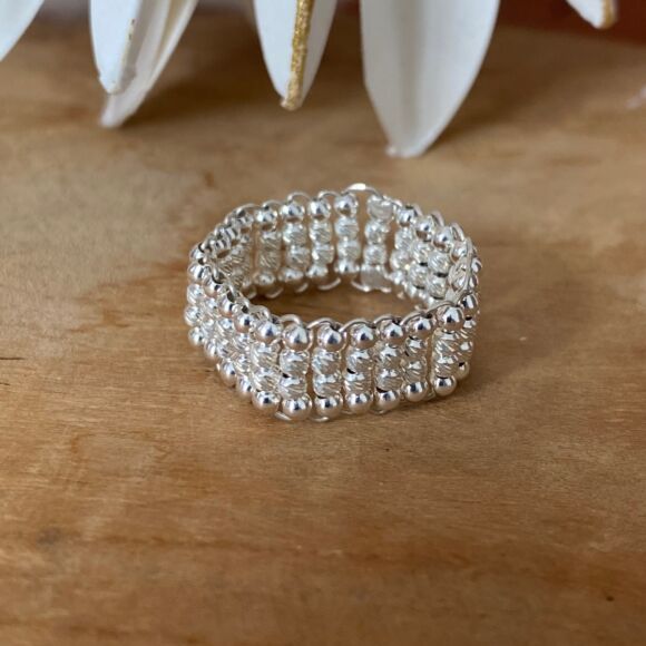 Bague tissée en Argent 925- Ariane – Image 4