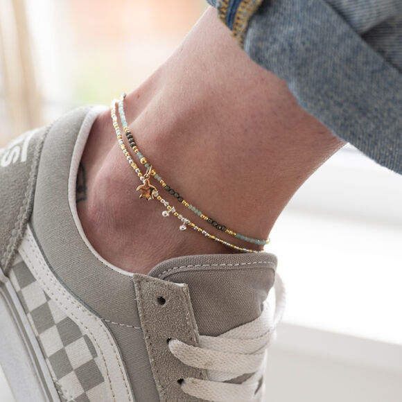 Bracelet de cheville bicolore - Emma – Image 3