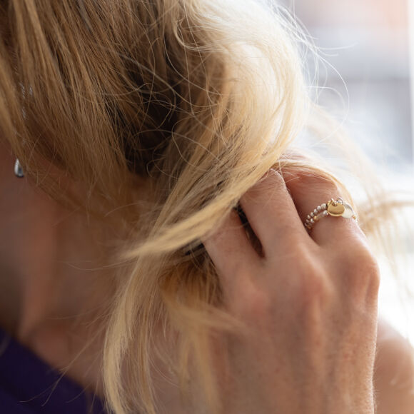 Bague à double médailles - Rachel