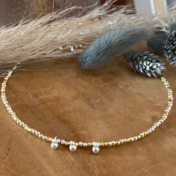 Bracelet de cheville bicolore - Emma