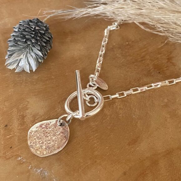 Collier en Argent massif avec fermoir barrette - Alba