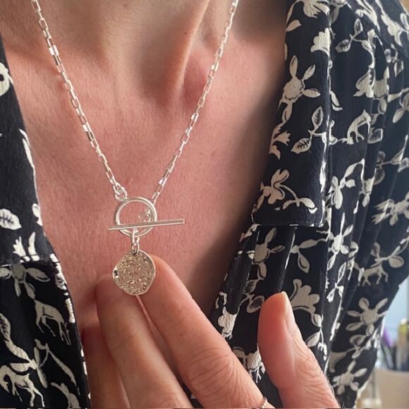 Collier en Argent massif avec fermoir barrette - Alba – Image 2