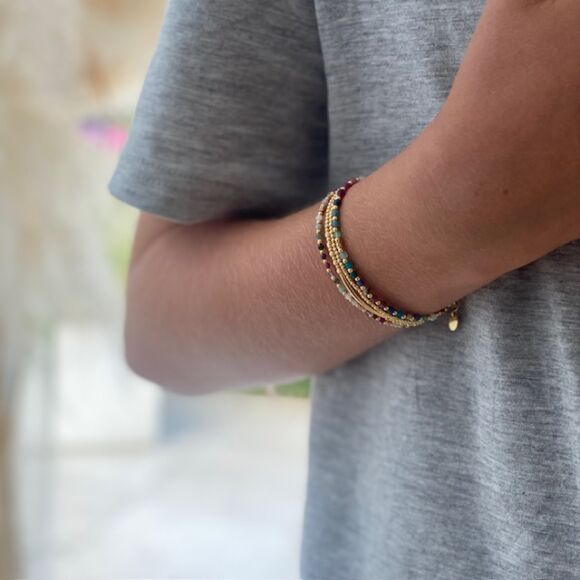 Bracelet Multicolore en pierres semi-précieuses-Rainbow – Image 3