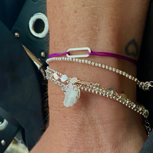 Bracelet demi-jonc en Argent 925 - Aloha – Image 5