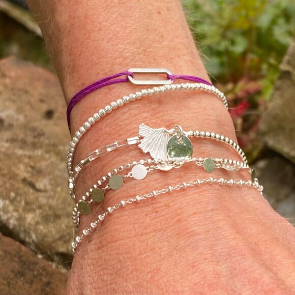 Bracelet demi-jonc en Argent 925 - Aloha – Image 4