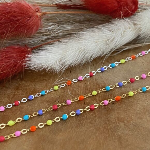 Bracelet en émail et Argent ou Argent doré- FLUO – Image 3