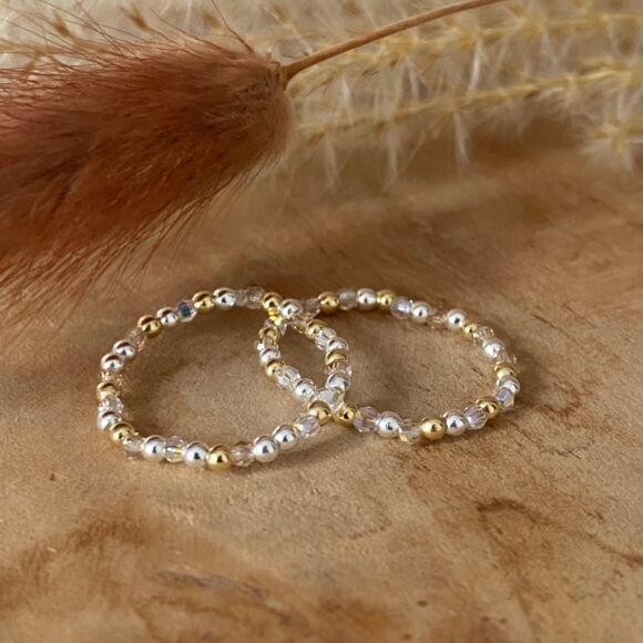 Bague en Cristal bicolore-Elsa – Image 2