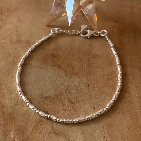 Bracelet en perles en Argent 925 ou Argent doré-Marie – Image 3