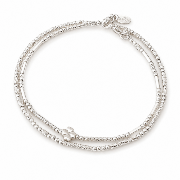 Bracelet double tour en Argent 925-Lucky