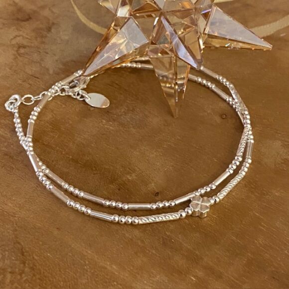 Bracelet double tour en Argent 925-Lucky – Image 6