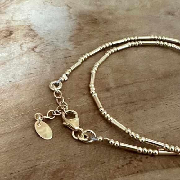 Bracelet double tour en Argent doré - Star – Image 5