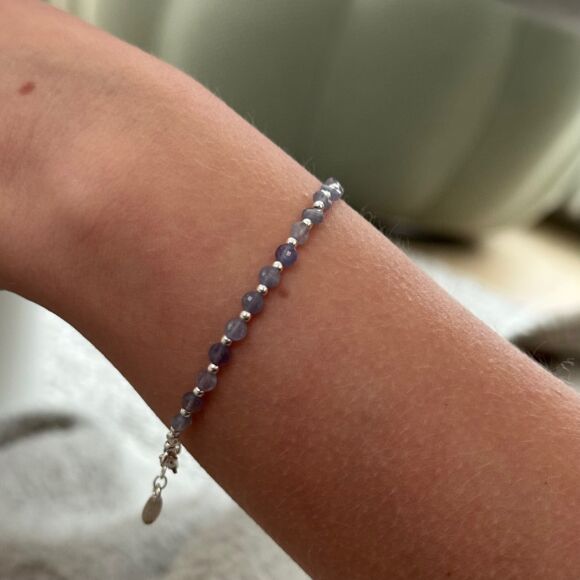 Bracelet en tanzanite-Argent ou Argent doré-Iris – Image 2