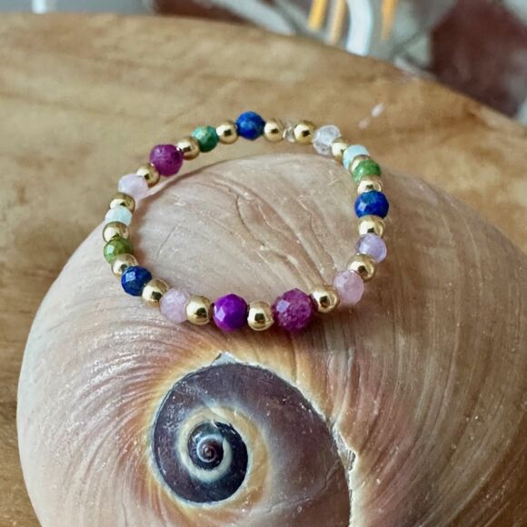 Bague en pierres semi-précieuses-Rainbow – Image 2