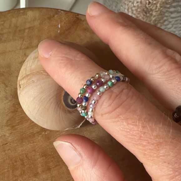 Bague en pierres semi-précieuses-Rainbow – Image 5