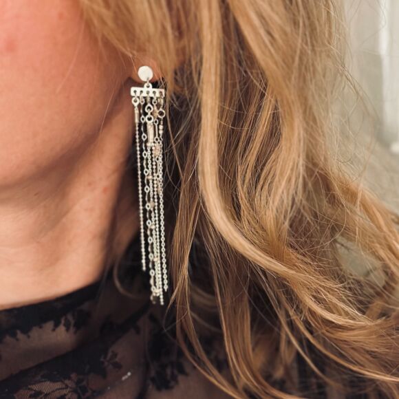 Boucles d'oreilles cascade en Argent 925 - Eclats d'Argent