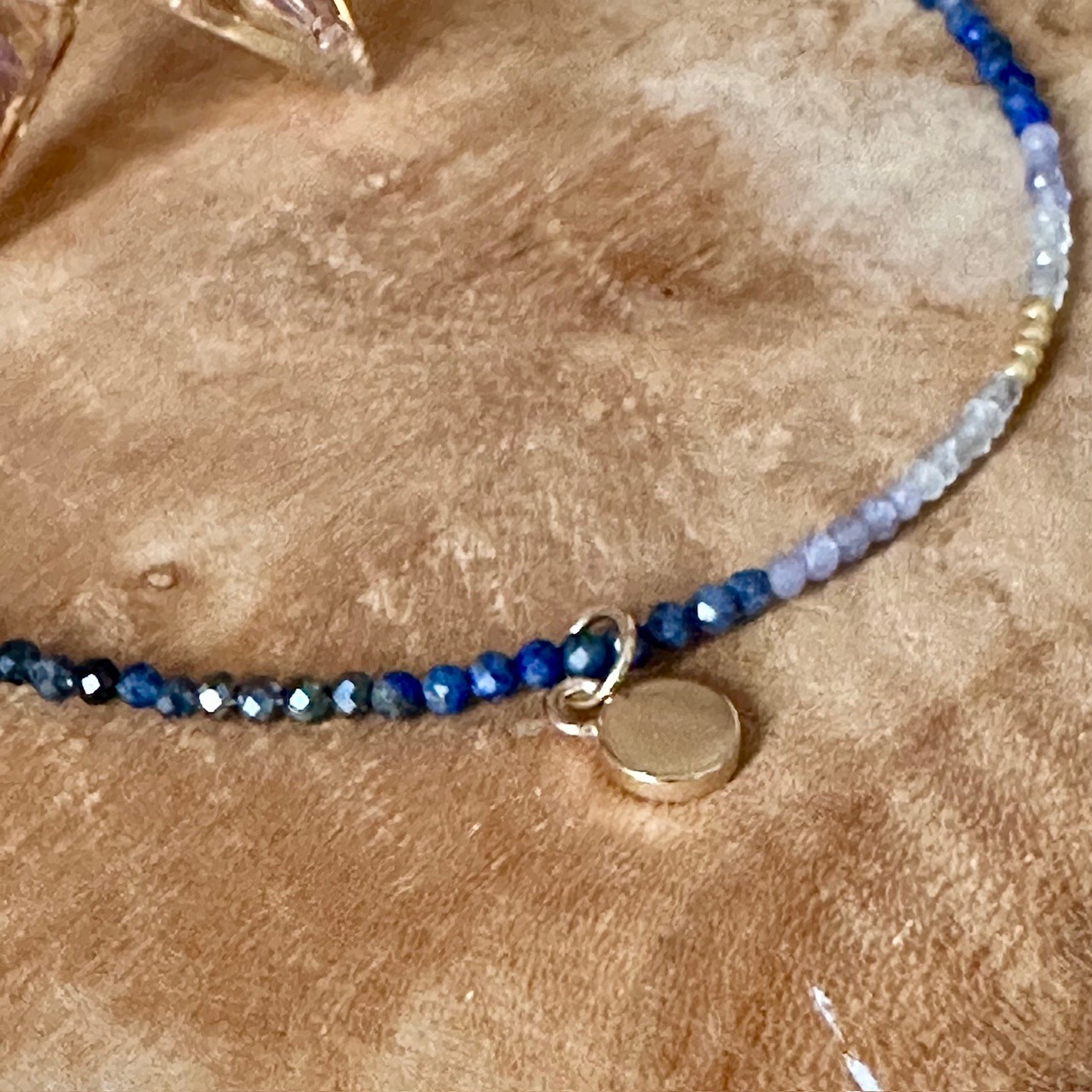 Collier en saphir et pierres semi-précieuses-Minuit étoile – Image 3