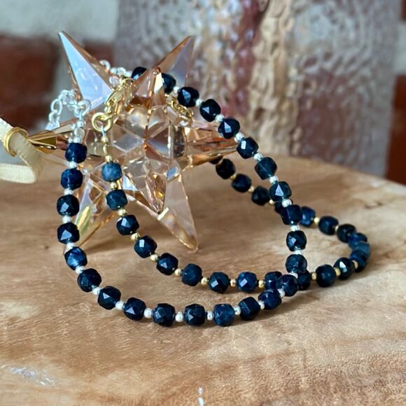 Bracelet en Saphir noir - Saphir de Minuit