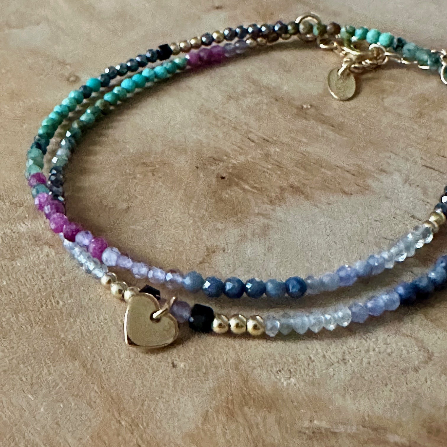 Bracelet pierres fines multicolores- Printemps avant l'heure. – Image 4