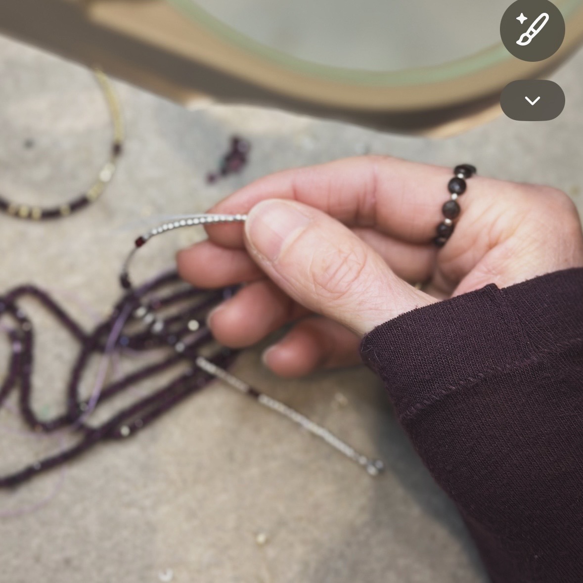Bracelet Grenat secret en Argent 925 ou Argent doré – Image 7